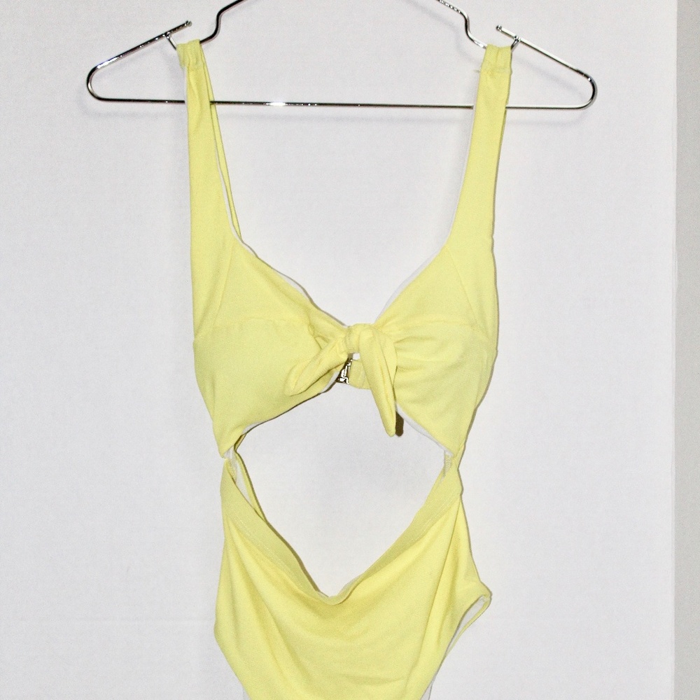 NWT Yeezim Yellow One Piece Front Knot (M)